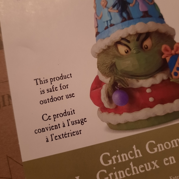 NIB.  Jim Shore Dr Seuss LARGE Grinch Gnome #6010773 - Picture 7 of 8